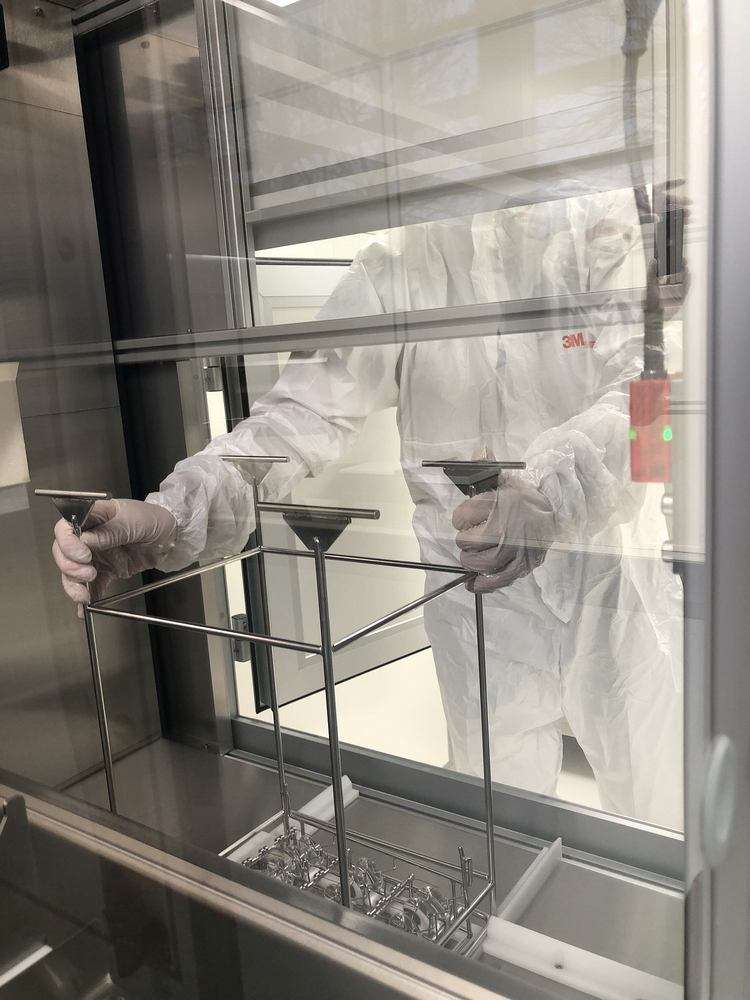 Tempat Uji Ecoclean_EcoLyzer: Solusi awal di area bisnis elektroliser baru diselesaikan pada  September 2023 dengan alat uji untuk elektrolisis tekanan alkali (Foto?@: Ecoclean GmbH)